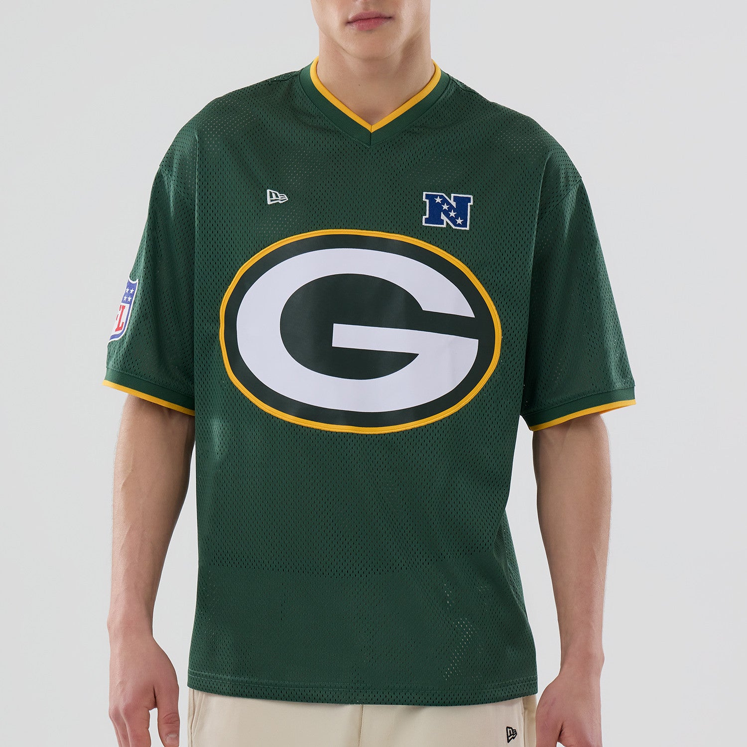 New Era - NFL Oversize Mesh Tee - Green Bay Packers - Headz Up 