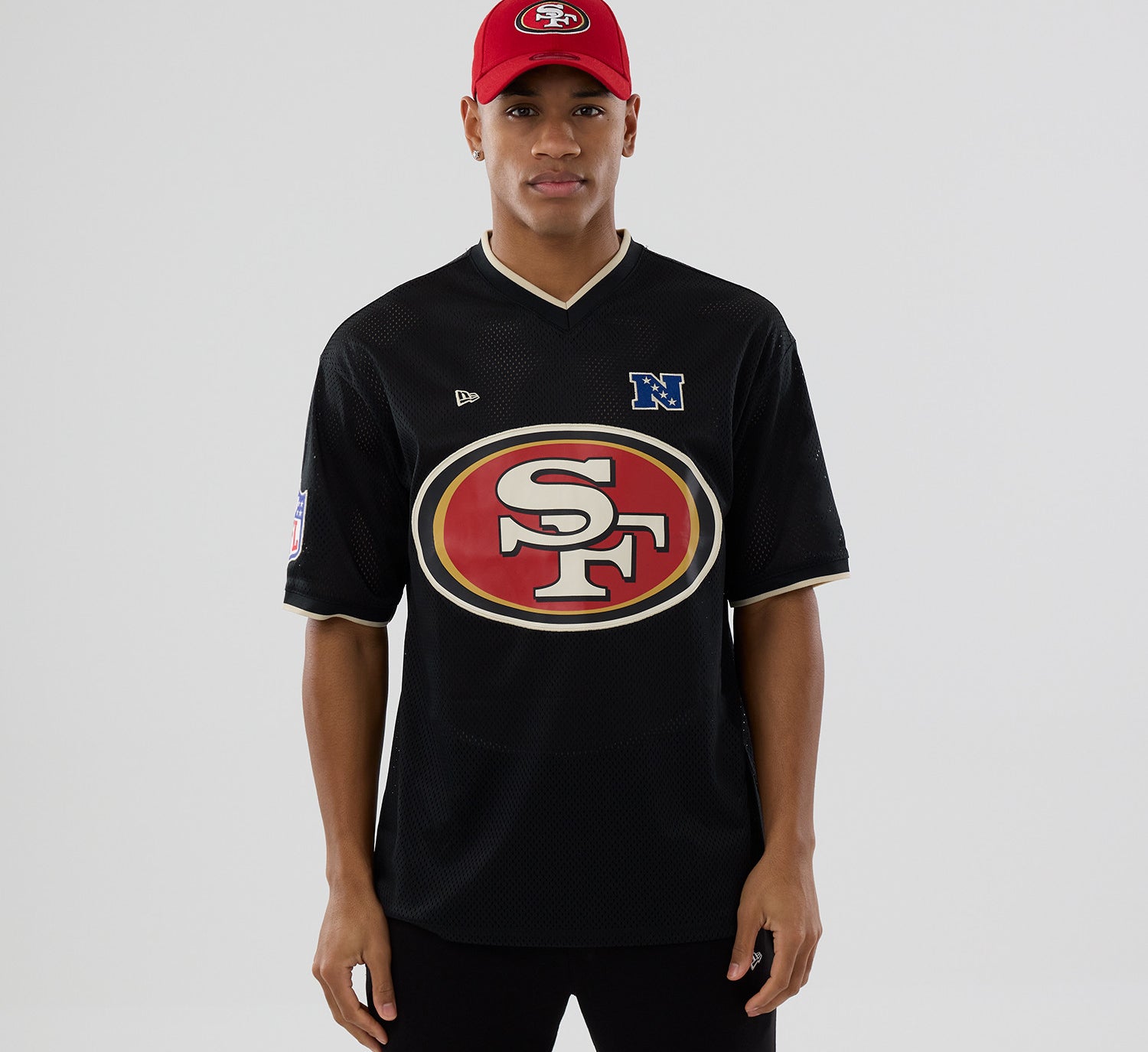 New Era - NFL Oversize Mesh Tee - San Francisco 49ers - Headz Up 