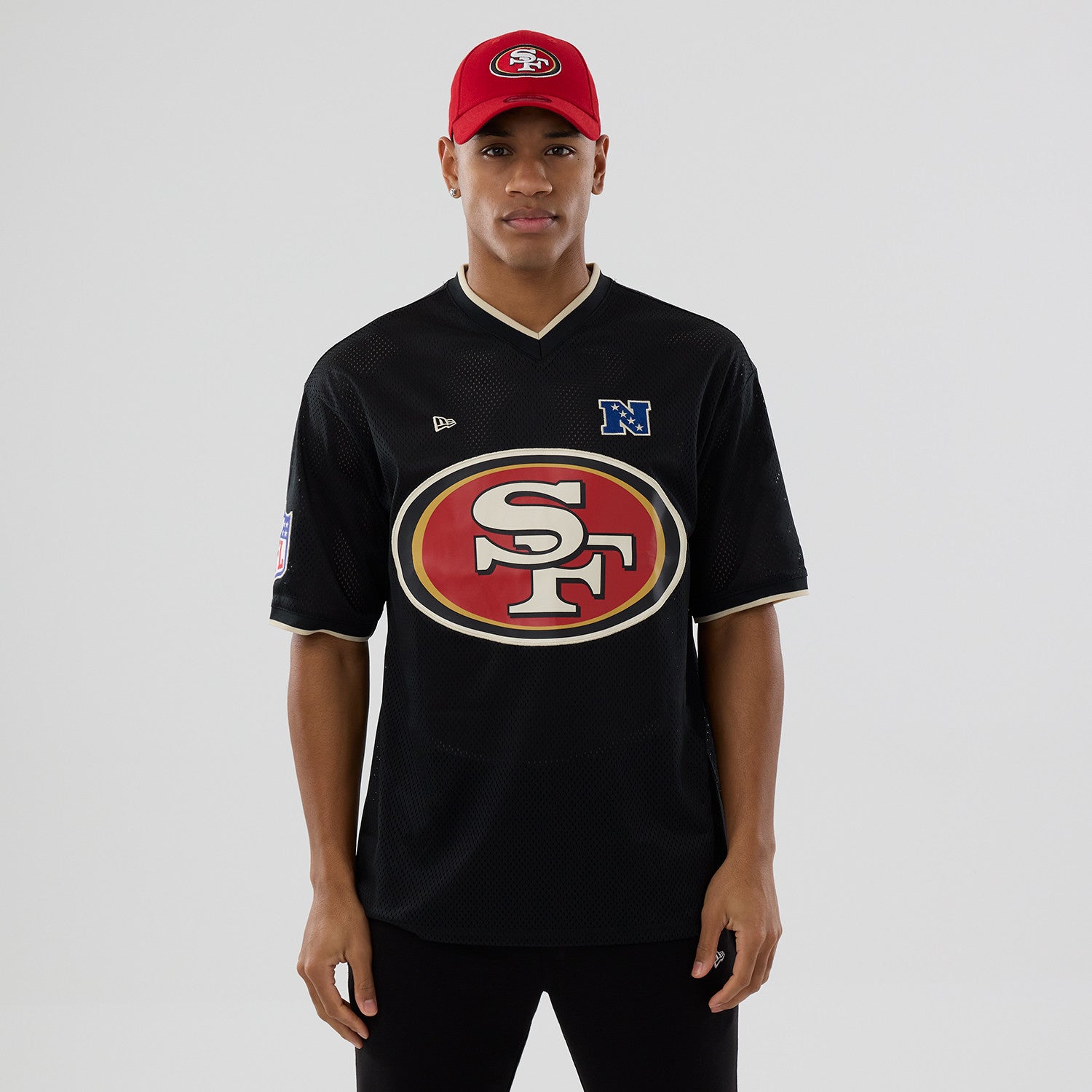 New Era - NFL Oversize Mesh Tee - San Francisco 49ers - Headz Up 