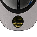 Sort New Era 59FIFTY fitted baseballkasket med Atlanta Braves logo og VISSURF-design.