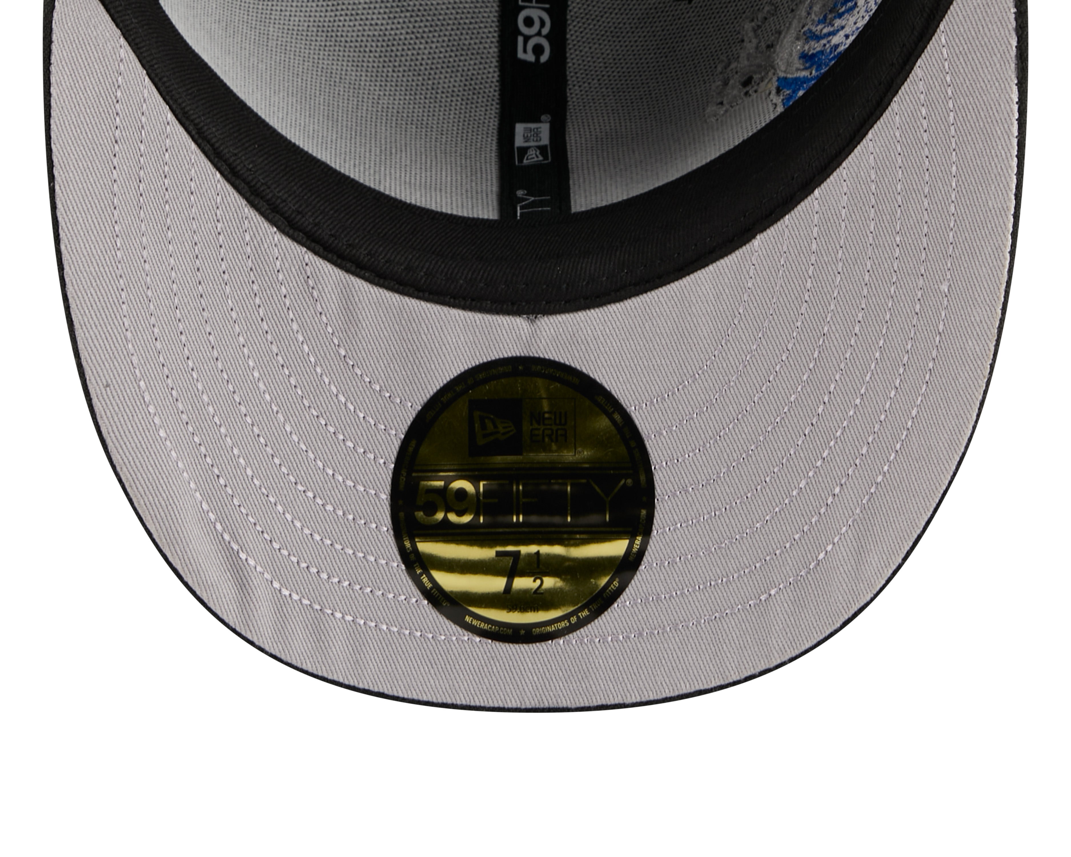 Sort New Era 59FIFTY fitted baseballkasket med Atlanta Braves logo og VISSURF-design.