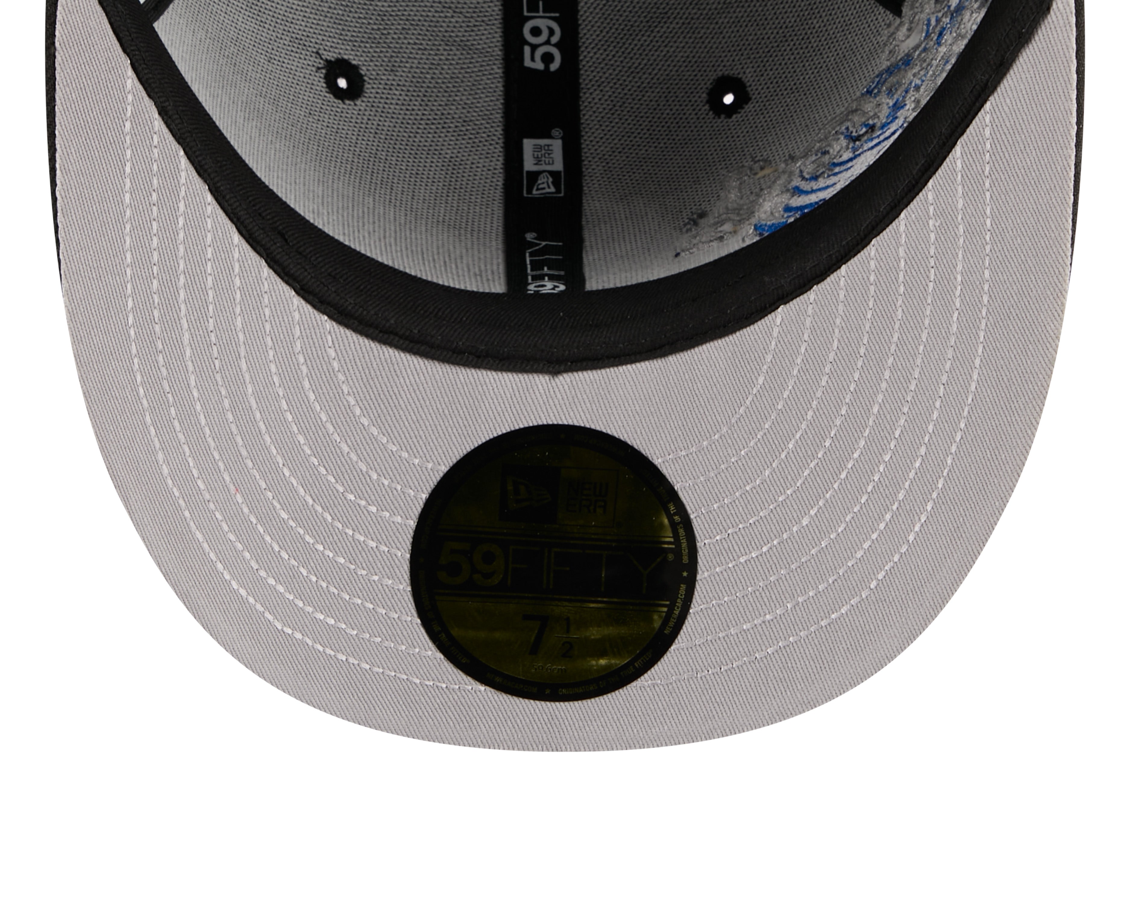 New Era 59FIFTY fitted cap med Chicago White Sox logo i sort, vises fra foran med flat skygge og justerbar pasform