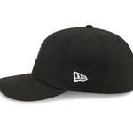 Sort New Era 59FIFTY fitted baseball cap med Detroit Tigers logo, visning af venstre side.