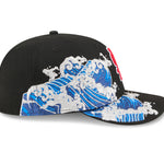 Sort New Era 59FIFTY Fitted Cap med St. Louis Cardinals logo, visning af højre side, sports- og baseballstil