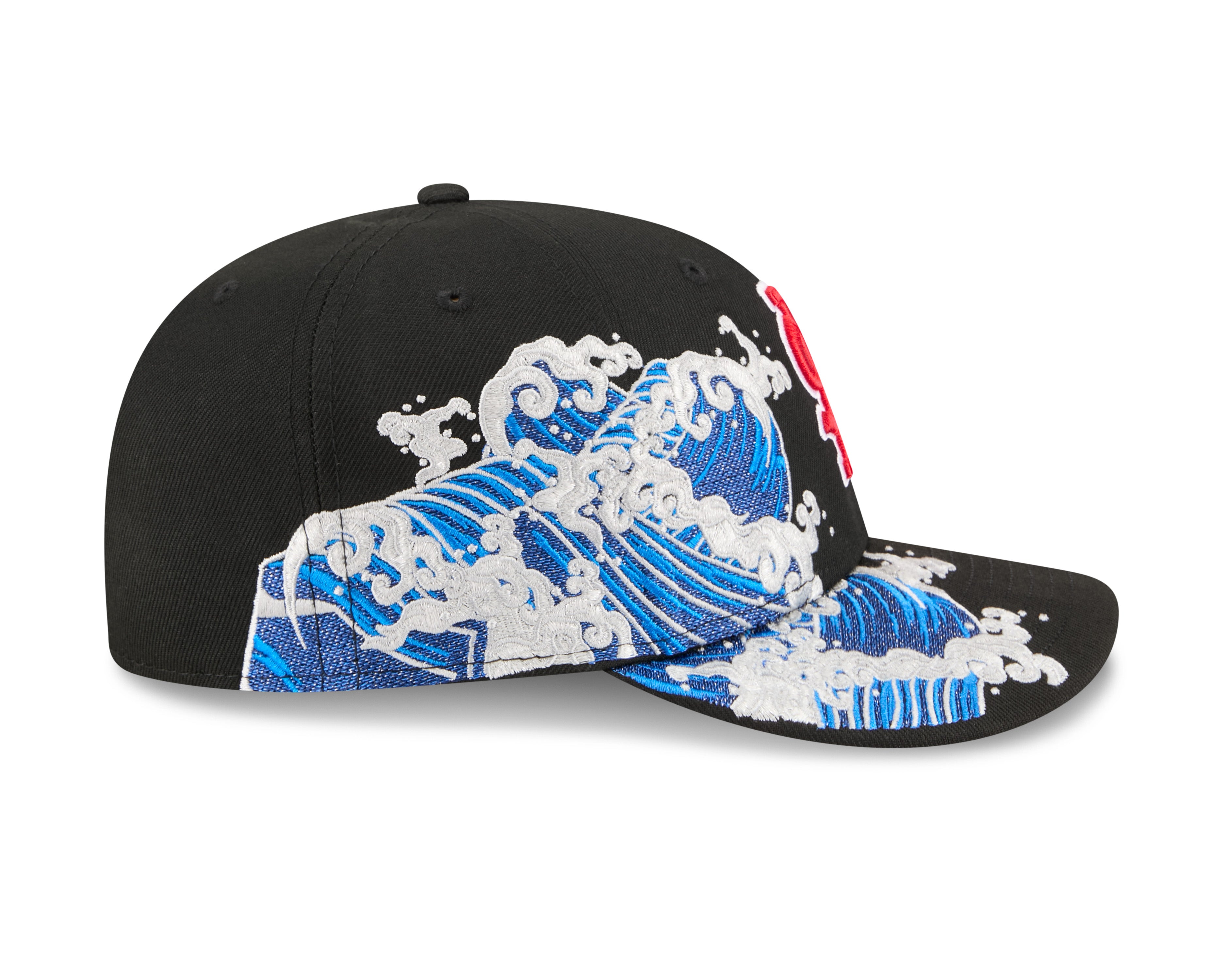 Sort New Era 59FIFTY Fitted Cap med St. Louis Cardinals logo, visning af højre side, sports- og baseballstil