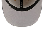 New Era 59FIFTY fitted cap med Atlanta Braves logo i twine design, XTN model, vist fra front med flat skygge og justerbar pasform