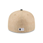 New Era 59FIFTY fitted cap med Chicago White Sox logo i hvid og twine-materiale, sportstil, foran vises logo og design.