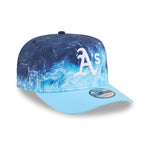 New Era Oakland Athletics 9FIFTY A-Frame snapback cap i pastel blå med MLB-logo, justerbar snapback, sporty design