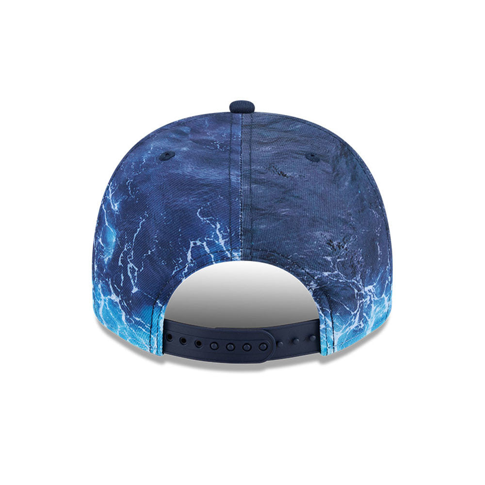 New Era Detroit Tigers 9FIFTY A-Frame snapback cap i pastelblå med MLB Deep Water logo, sports- og baseball-inspireret hovedbeklædning