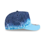 New Era Detroit Tigers 9FIFTY snapback cap i pastel blå med A-Frame design og MLB-logo, afslappet og stilfuldt hovedbeklædning