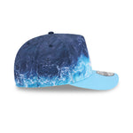 New Era Atlanta Braves 9FIFTY A-Frame snapback cap i pastelblå med MLB-logo og dybt vandfarvet design