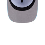 New Era Atlanta Braves 9FIFTY A-Frame snapback cap i pastelblå med MLB Deep Water design, justeret til fans og samlere.