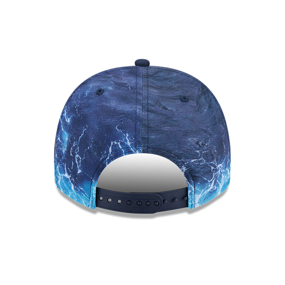 New Era Chicago White Sox 9FIFTY A-Frame snapback cap i pastelblå med MLB Deep Water design og logo.