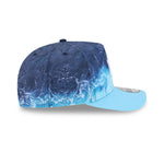 New Era New York Yankees 9FIFTY A-Frame snapback cap i pastel blå med MLB Deep Water design, justeret for stil og komfort.