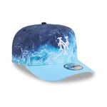 New Era New York Mets 9FIFTY A-Frame snapback cap i pastel blå med MLB Deep Water design, pasform og logo tydeligt synligt