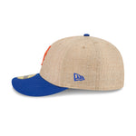 New Era 59FIFTY fitted cap med Mets-logo i twine-material, sort og blå farver, sports- og baseballstil.