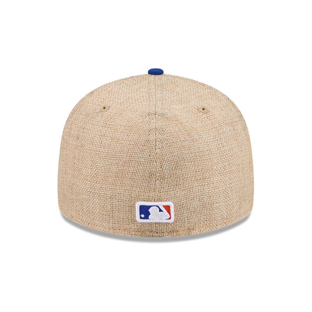 Sort New Era 59FIFTY fitted baseball cap med Mets-logo og twine-detail, komfortabel og stilfuld til fans.