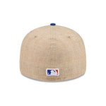 Sort New Era 59FIFTY fitted baseball cap med Mets-logo og twine-detail, komfortabel og stilfuld til fans.