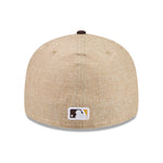 New Era 59FIFTY fitted cap med San Diego Padres logo i TWINE-farve, klassisk baseballkasket med flad top og justerbar pasform