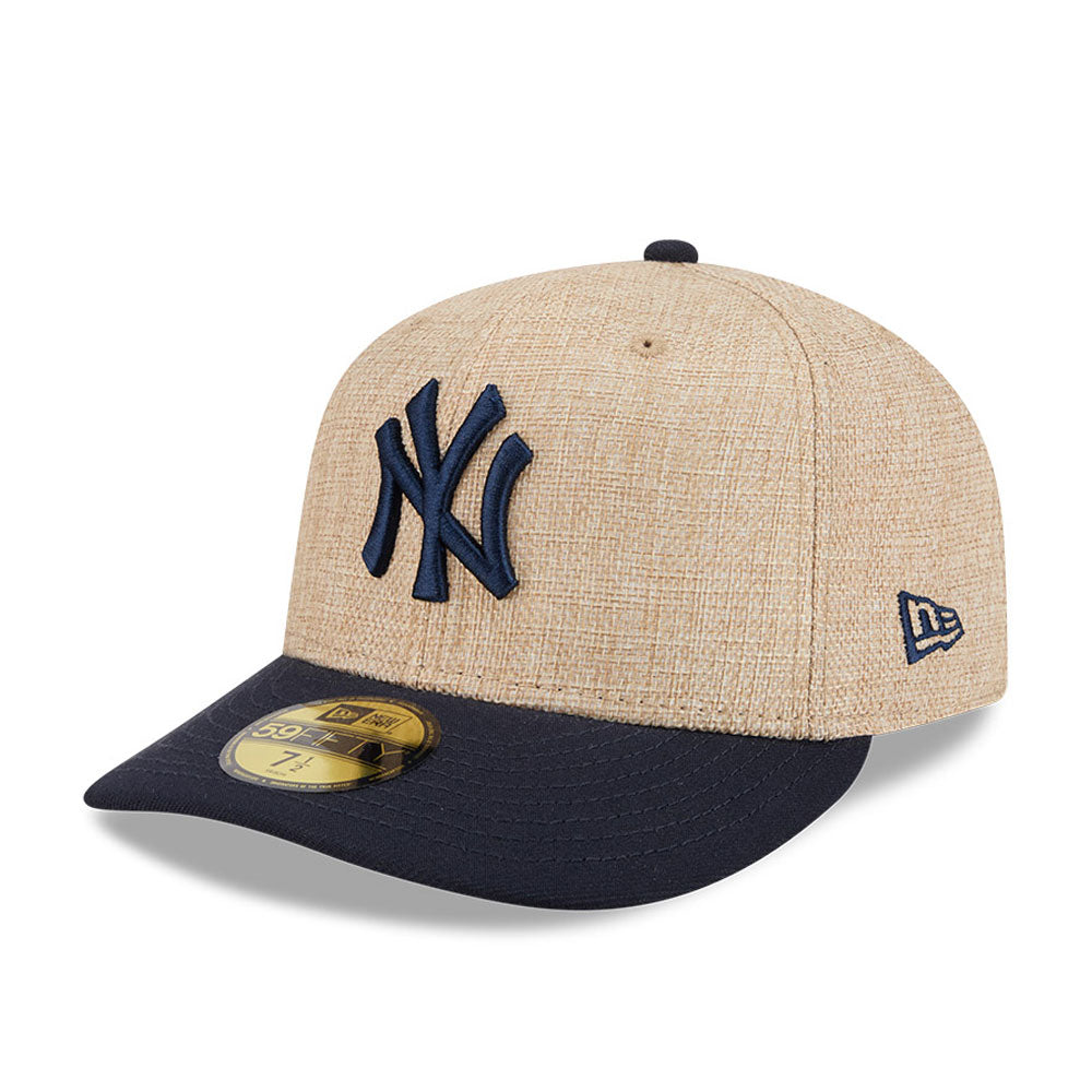 New Era 59FIFTY fitted Yankees cap i twine med flat visir og justerbar bag, sportstil til fans af New York Yankees