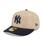New Era 59FIFTY fitted Yankees cap i twine med flat visir og justerbar bag, sportstil til fans af New York Yankees