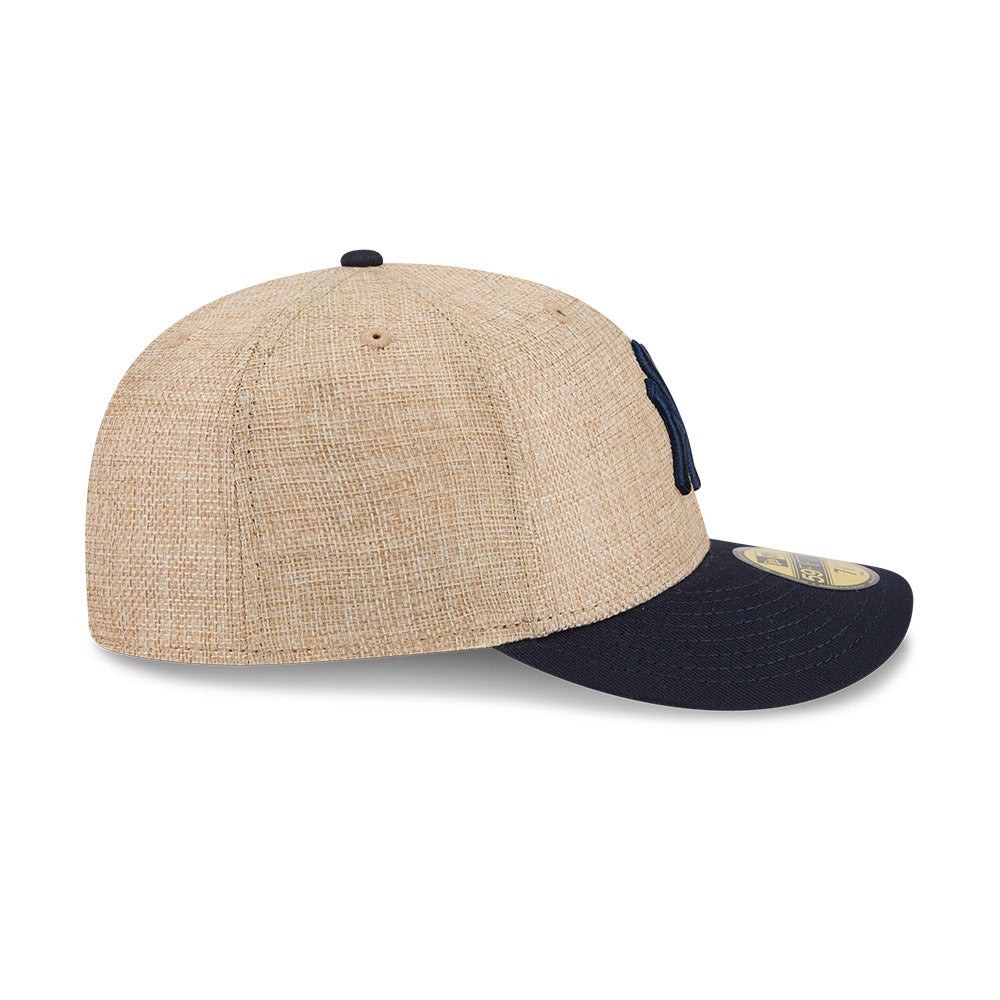 New Era 59FIFTY fitted cap med Yankees logo i twine-material, sort og grå farve, afslappet sportstil