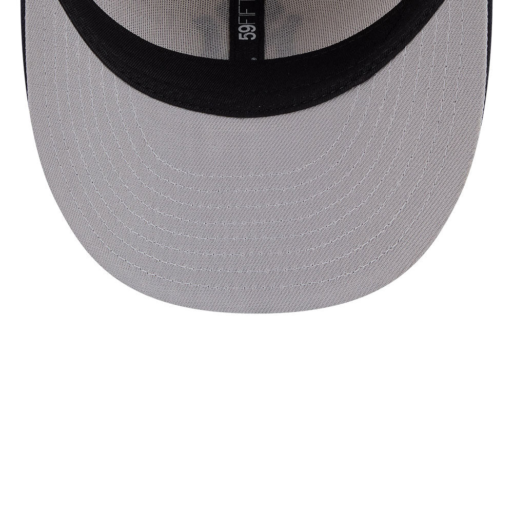 New Era 59FIFTY fitted kasket i twine med Yankees logo, sort og grå farve, afslappet baseballstil.