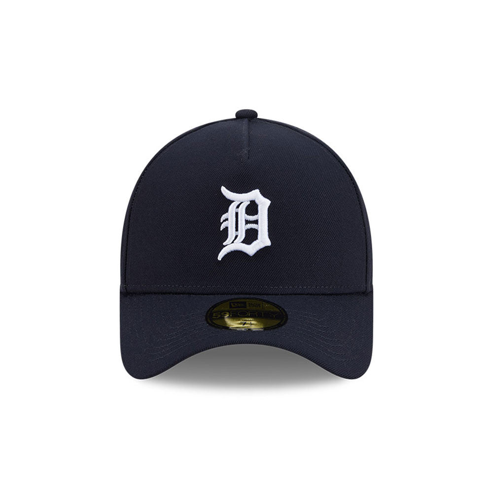 New Era 59FIFTY A-Frame fitted cap med Detroit Tigers logo i navy farve, sporty baseball cap til fans og samlere
