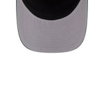Sort New Era Oakland Athletics 9FIFTY A-Frame cap med grained tekstur og justerbar rem foran, sportstil.
