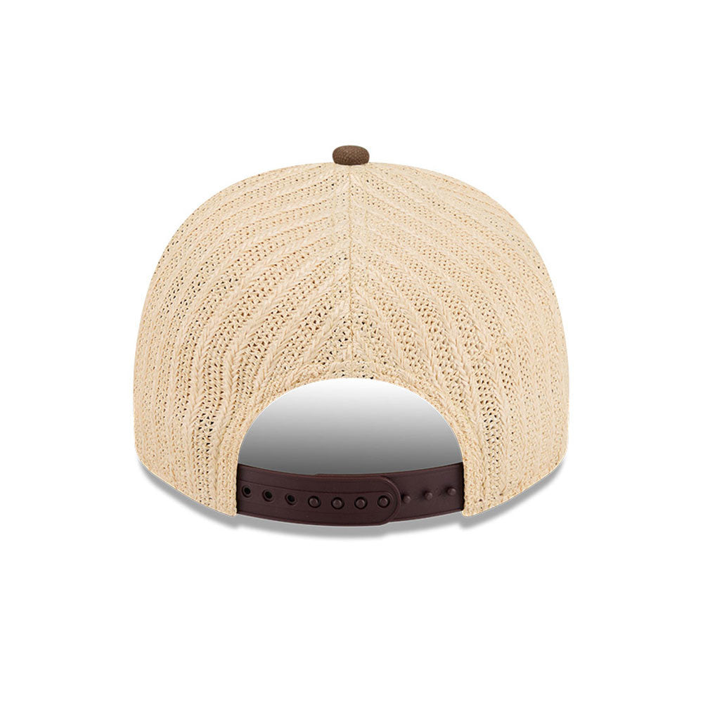 Sort New Era San Diego Padres 9FIFTY A-Frame kasket med grynet tekstur og flat top.
