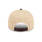 Sort New Era San Diego Padres 9FIFTY A-Frame kasket med grynet tekstur og flat top.