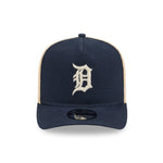 New Era Detroit Tigers 9FIFTY A-Frame cap i grained stof med justerbar rem og sportdesign.