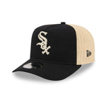 New Era Chicago White Sox 9FIFTY A-Frame cap med grynet tekstur, sort med holdbar design og logo foran
