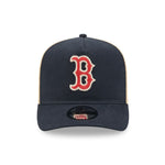 New Era Boston Red Sox 9FIFTY A-Frame grånet cap med logo, justeret pasform og flat visir, til fans og sportsentusiaster