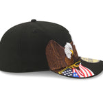 Sort New Era 59FIFTY fitted kasket med New York Mets logo og EAGLE-design, fra MLB-serien.