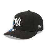 Sort New Era New York Yankees 9FIFTY A-Frame snapback cap med visurf-print og justerbar snapback-ryg.
