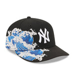 Sort New Era New York Yankees 9FIFTY A-Frame snapback cap med visurf og flat skygge, klassisk sportstil