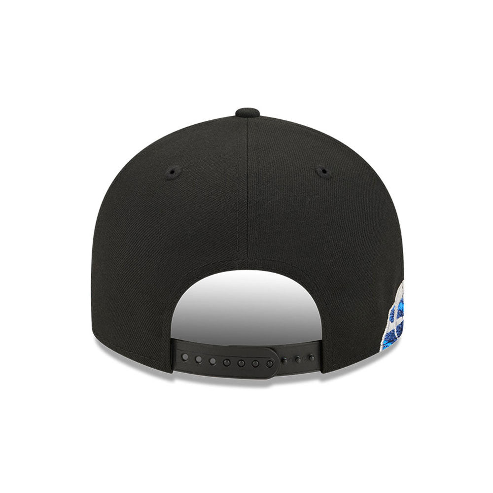 Sort New Era New York Yankees 9FIFTY A-Frame snapback cap med visurf og logo foran.