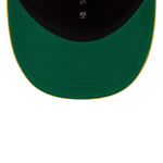 New Era 59FIFTY fitted Lakers cap i gult med Hardwood Classic design, sportlig og stilfuld basketball-hat.