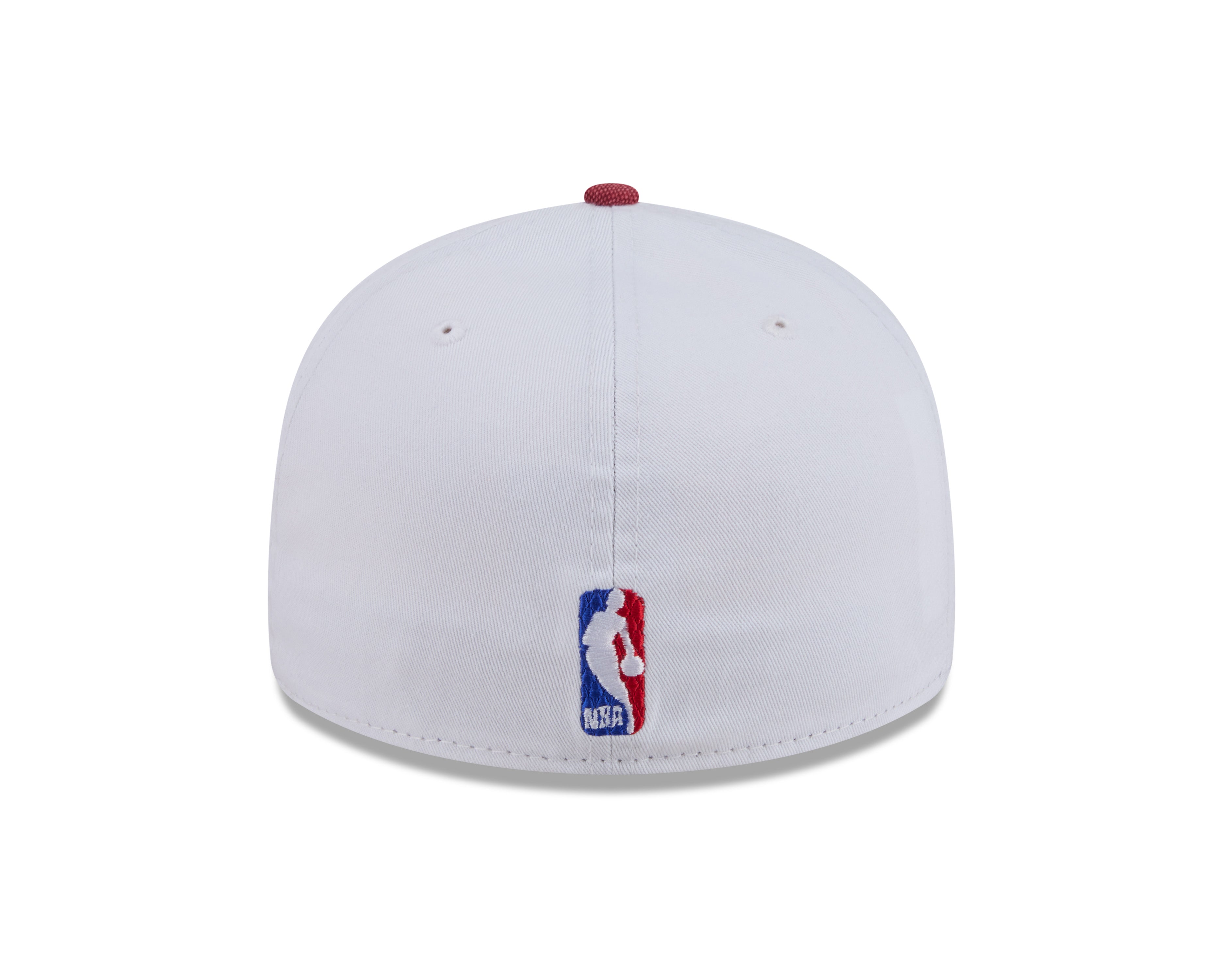 New Era 59FIFTY fitted cap med Houston Rockets logo i hvid og rød, Hardwood Classic design, vises foran.