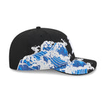 Sort New Era Oakland Athletics 9FIFTY A-Frame Snapback cap med visurf og flat brem, sporty og stilfuld hovedbeklædning