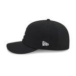 Sort New Era Chicago White Sox 9FIFTY A-Frame snapback cap med VISSURF-design, foran vises logo og struktureret stof.