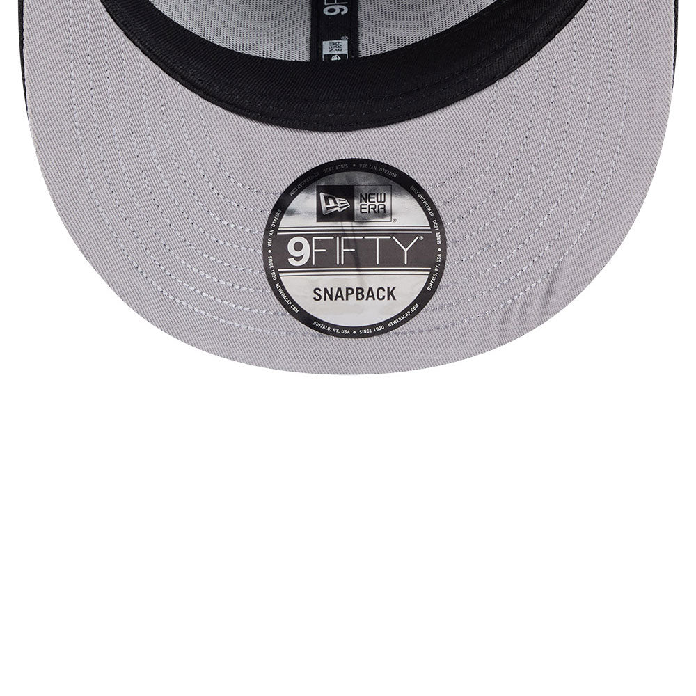 Sort New Era Chicago White Sox 9FIFTY A-Frame snapback-kasket med visurf og justerbart bagstykke
