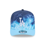 Ny Era LA Dodgers 9FIFTY A-Frame snapback kasket i pastelblå med MLB Deep Water design.
