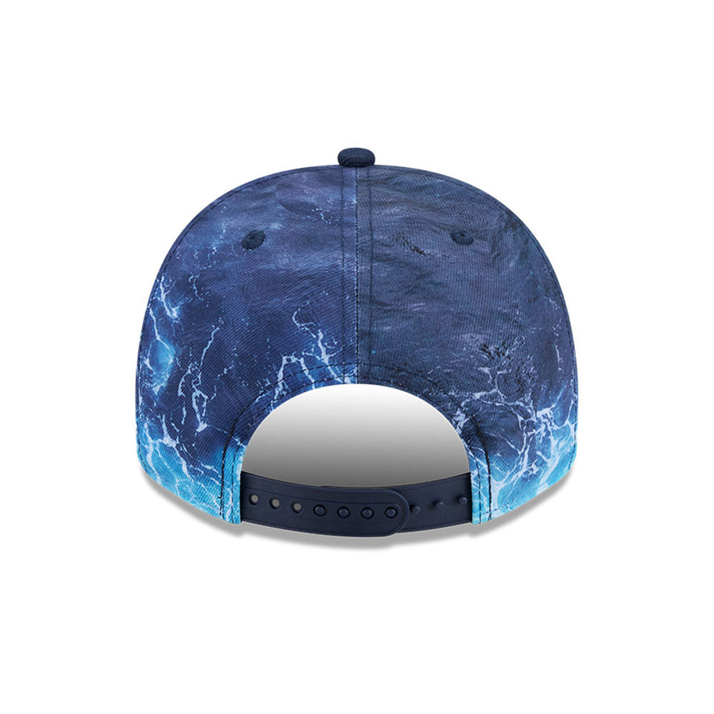 New Era LA Dodgers 9FIFTY A-Frame snapback cap i pastelblå med MLB Deep Water design.