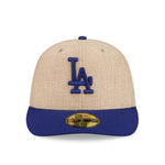Sort New Era 59FIFTY fitted cap med LA Dodgers logo i TWINE-mønster, sportsstil og komfortabel pasform.