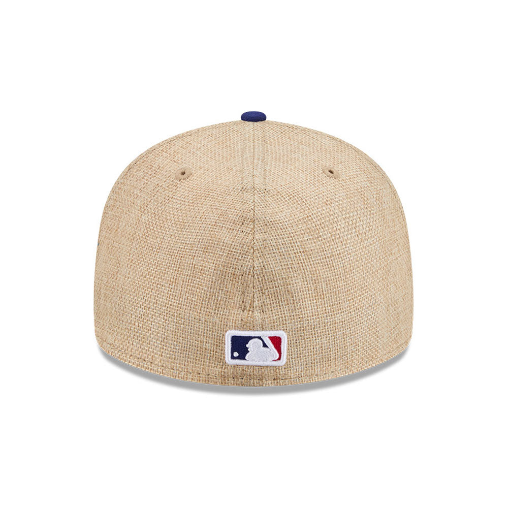 New Era 59FIFTY fitted cap med LA Dodgers logo i TWINE materiale, XTN model, synlig i billedet.