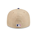New Era 59FIFTY fitted cap med LA Dodgers logo i TWINE materiale, XTN model, synlig i billedet.