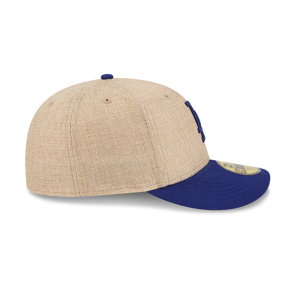 New Era 59FIFTY fitted cap med LA Dodgers logo i twine-design, voksenstørrelse, stilfuldt sports-hat, unik baseball cap.