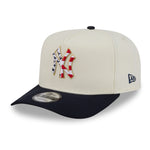 New Era New York Yankees 9FIFTY A-Frame snapback cap med stjerner og striber i kromfinish.
